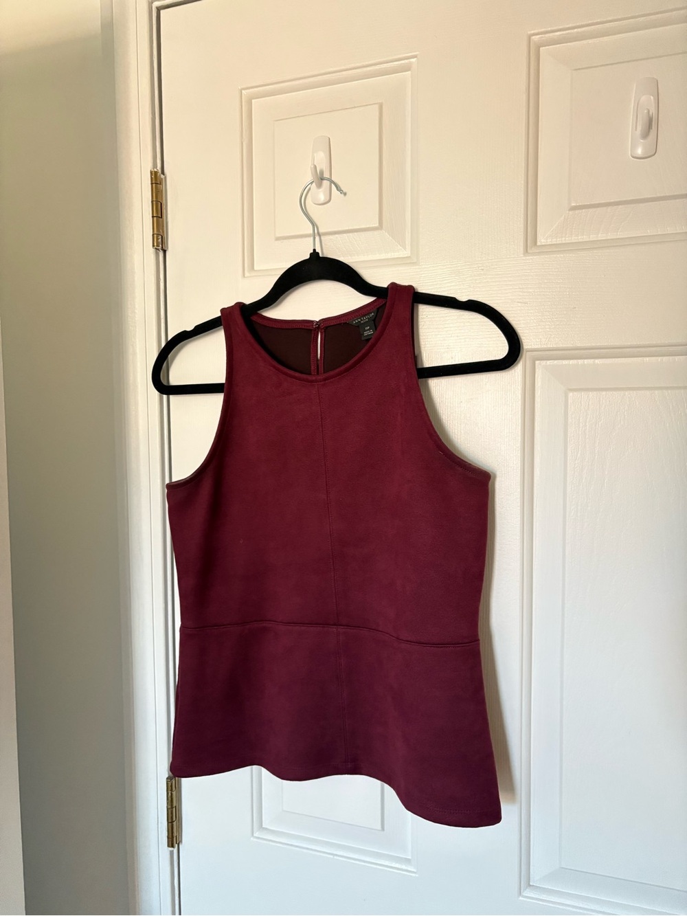Ann Taylor Suede Top XS P